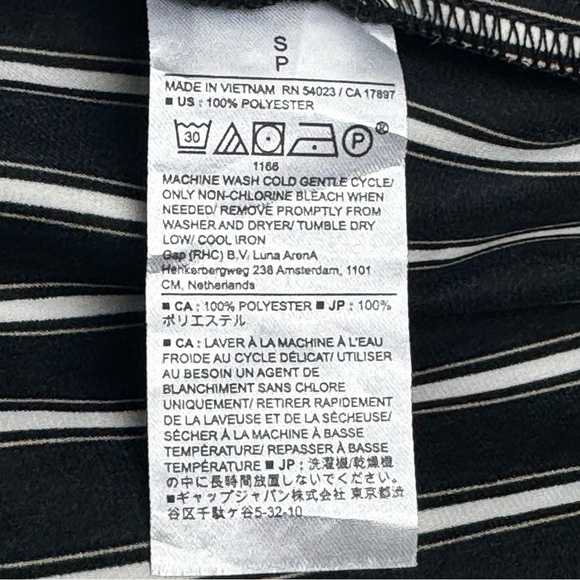 Banana Republic belted button down striped shirt dress size small nwt - Picture 9 of 9